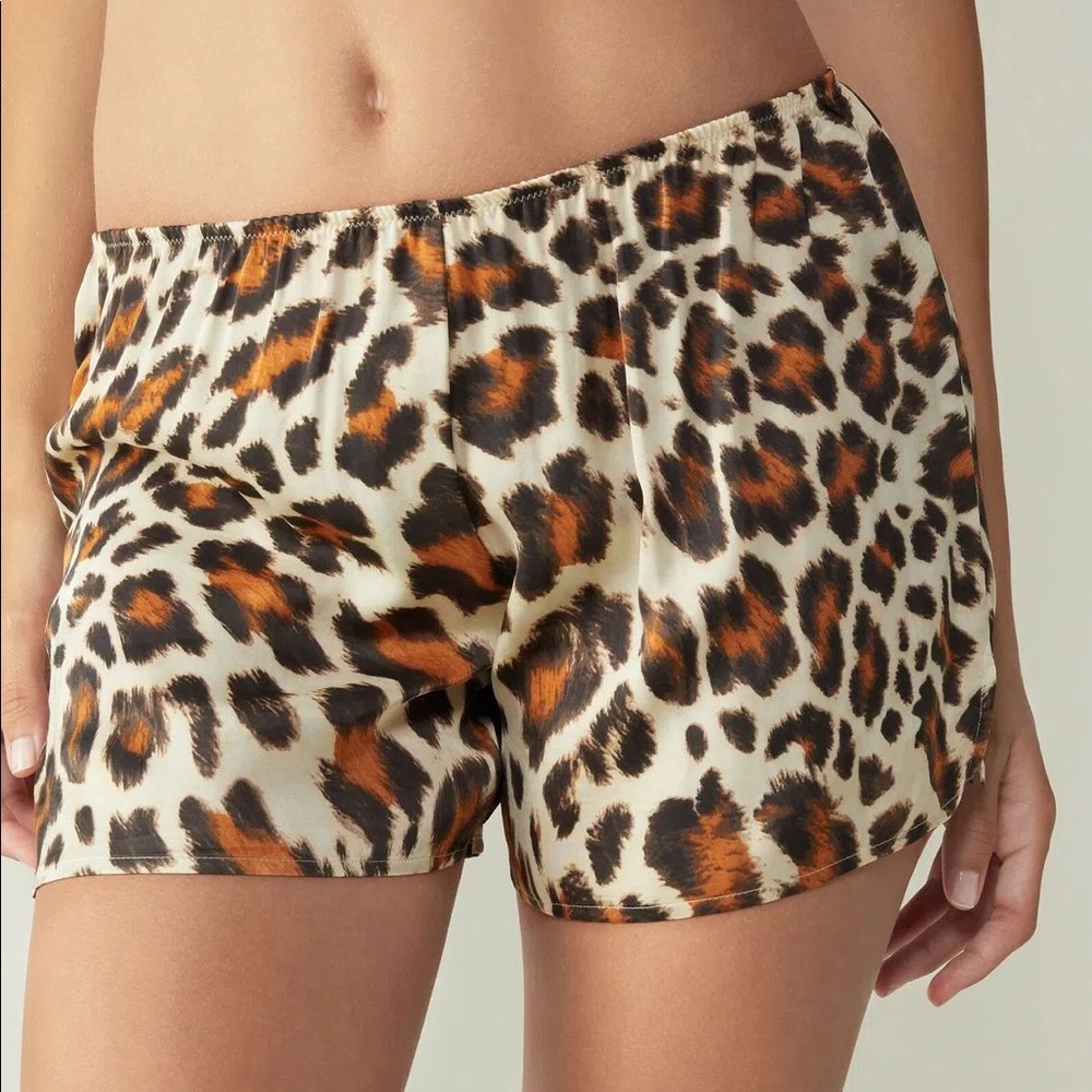 Intimissimi Animal Print Viscose Shorts SMALL NWT